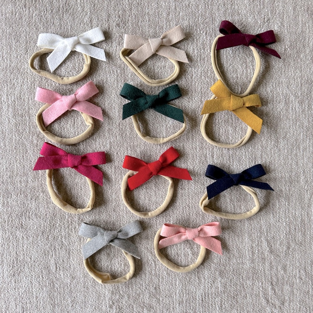 Baby Girl Headband Mini Hair Bows 💝💝